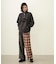 COMBINATION PLAID PANTS
