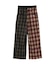 COMBINATION PLAID PANTS