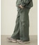 GATHERED POCKET SWEAT CARGO PANTS