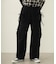 GATHERED POCKET SWEAT CARGO PANTS