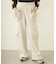 GATHERED POCKET SWEAT CARGO PANTS