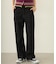 CENTER PLEAT DETAIL DENIM PANTS