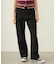 CENTER PLEAT DETAIL DENIM PANTS