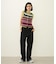 CENTER PLEAT DETAIL DENIM PANTS