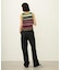 CENTER PLEAT DETAIL DENIM PANTS