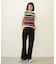 CENTER PLEAT DETAIL DENIM PANTS