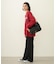 CENTER PLEAT DETAIL DENIM PANTS