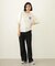 CENTER PLEAT DETAIL DENIM PANTS