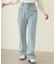 CENTER PLEAT DETAIL DENIM PANTS