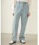 CENTER PLEAT DETAIL DENIM PANTS