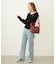 CENTER PLEAT DETAIL DENIM PANTS