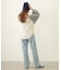 CENTER PLEAT DETAIL DENIM PANTS