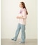 CENTER PLEAT DETAIL DENIM PANTS