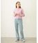 CENTER PLEAT DETAIL DENIM PANTS