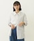STRIPED SHIRRING SHIRT
