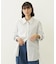 STRIPED SHIRRING SHIRT