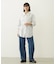 STRIPED SHIRRING SHIRT