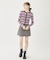 STRIPE KNIT FITTED CARDIGAN