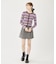 STRIPE KNIT FITTED CARDIGAN