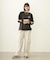 70S LOGO THREE QUARTER SLEEVE TOP
