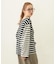 STRIPED L/S TOP