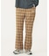 PLAID FLARED PANTS