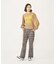 PLAID FLARED PANTS