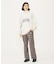 PLAID FLARED PANTS