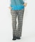 PLAID FLARED PANTS