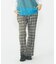 PLAID FLARED PANTS
