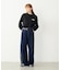 FRINGE DENIM PANTS