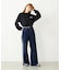 FRINGE DENIM PANTS