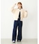 FRINGE DENIM PANTS
