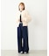 FRINGE DENIM PANTS