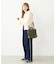 FRINGE DENIM PANTS