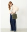 FRINGE DENIM PANTS