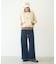 FRINGE DENIM PANTS