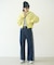 FRINGE DENIM PANTS
