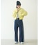 FRINGE DENIM PANTS