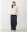 FRINGE DENIM PANTS
