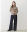 FRINGE DENIM PANTS
