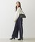 FRINGE DENIM PANTS