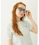 MILKFED. LOGO SQUARE SUNGLASSES