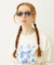 MILKFED. LOGO SQUARE SUNGLASSES