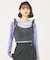 SHAGGY NECK RIBBON CAMISOLE