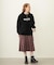 STENCIL LOGO WIDE CREW SWEAT TOP