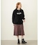 STENCIL LOGO WIDE CREW SWEAT TOP