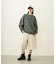 STENCIL LOGO WIDE CREW SWEAT TOP