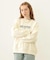 STENCIL LOGO WIDE CREW SWEAT TOP