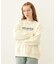 STENCIL LOGO WIDE CREW SWEAT TOP